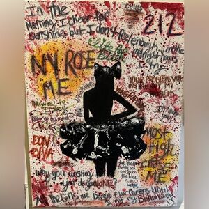 Azealia Banks Silhouette Canvas Art - Contemporary Home Wall Decor